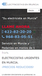 Mobile Screenshot of electricistas-en-murcia.com